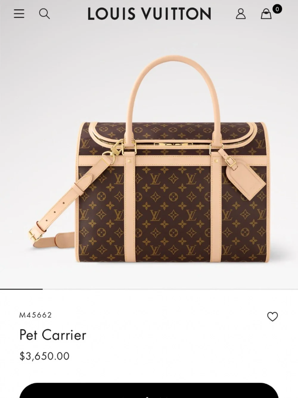 LV Pet Carrier